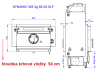 DYNAMIC WB 2G 66.50.01P krbová vložka Romotop s teplovodním výměníkem, zadním přikládáním, trojité prosklení