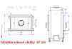 HEAT 3G T 70.50.01 krbová vložka Romotop průhledové prosklení