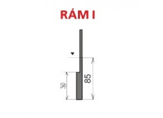 Nosný, stavěcí rám L/P 550 typ - I 3 strany, černý